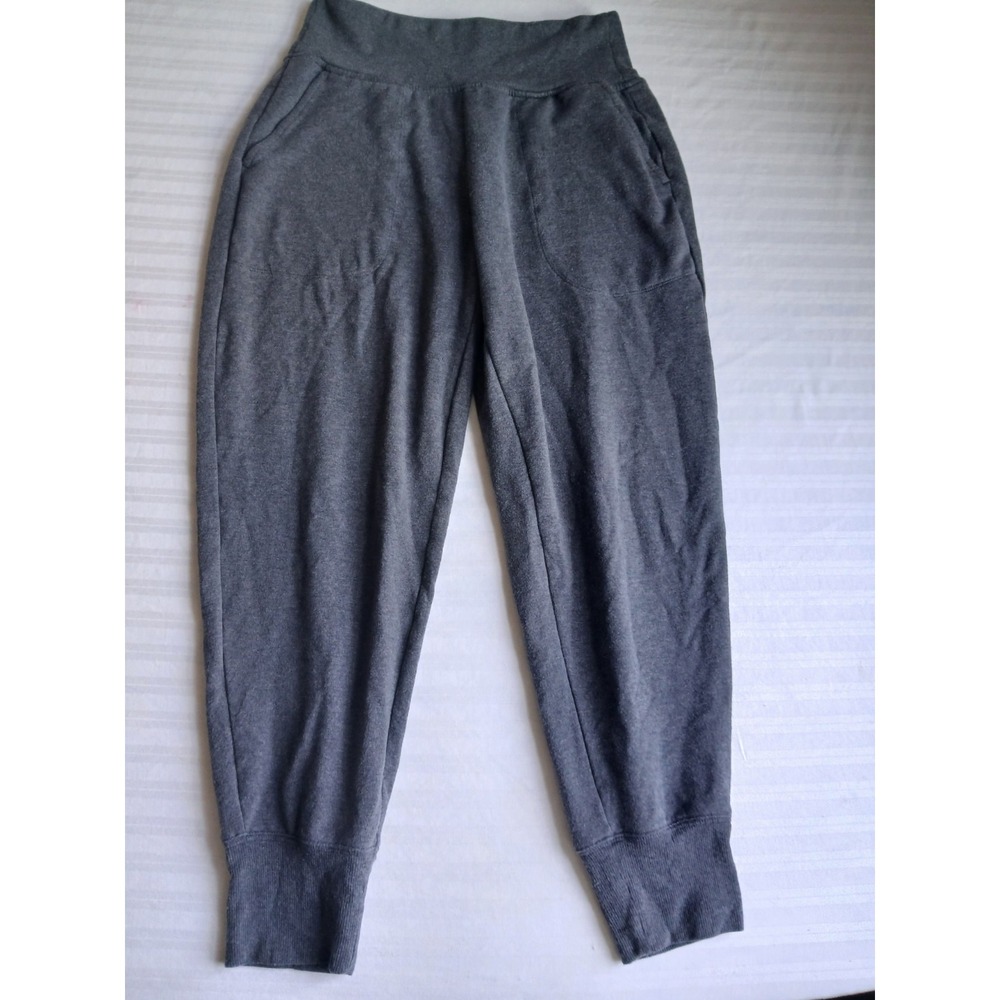Athleta Pants Small Venice Jogger Grey High Rise Knit Pockets Comfort Stretch